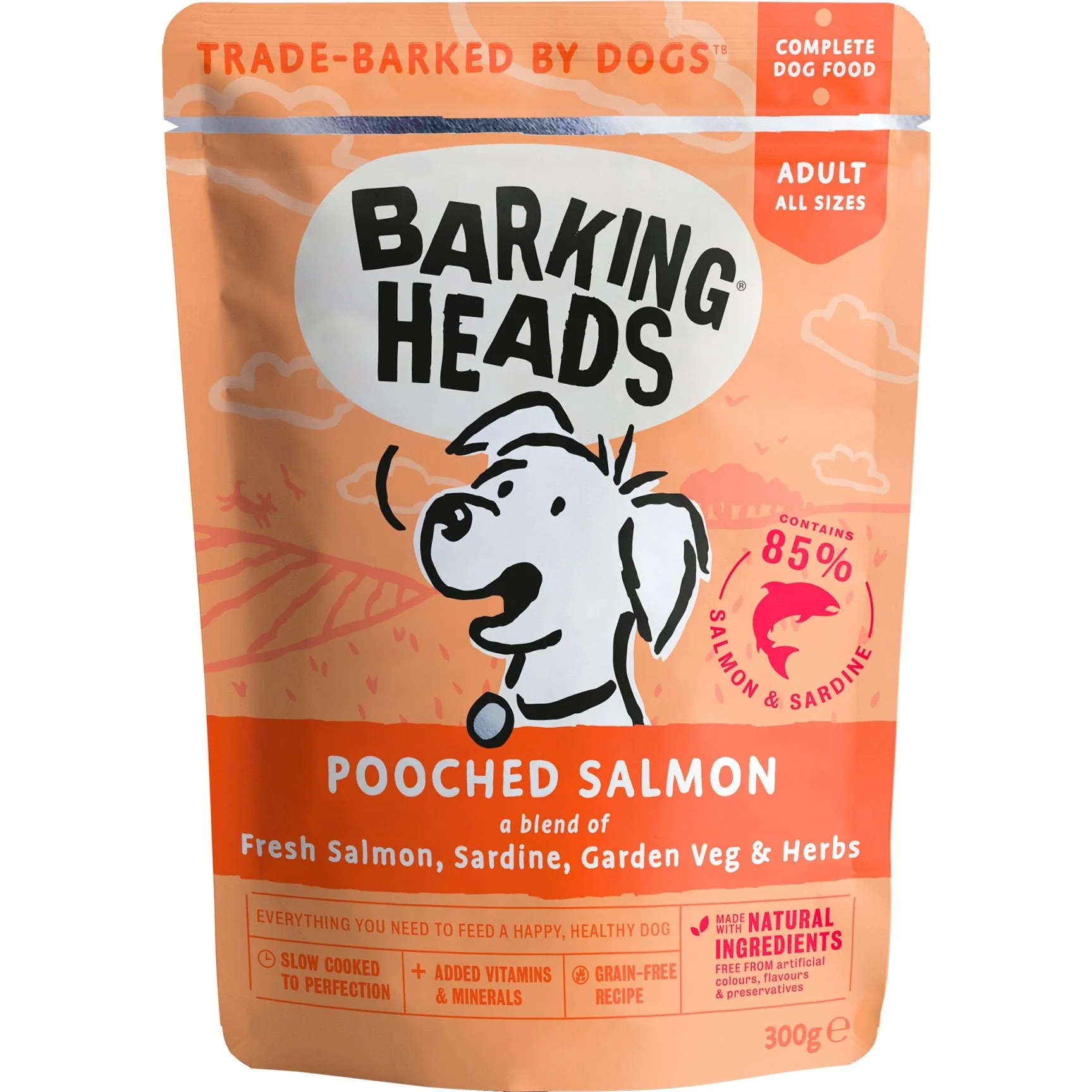 Barking heads pooched salmon 300g