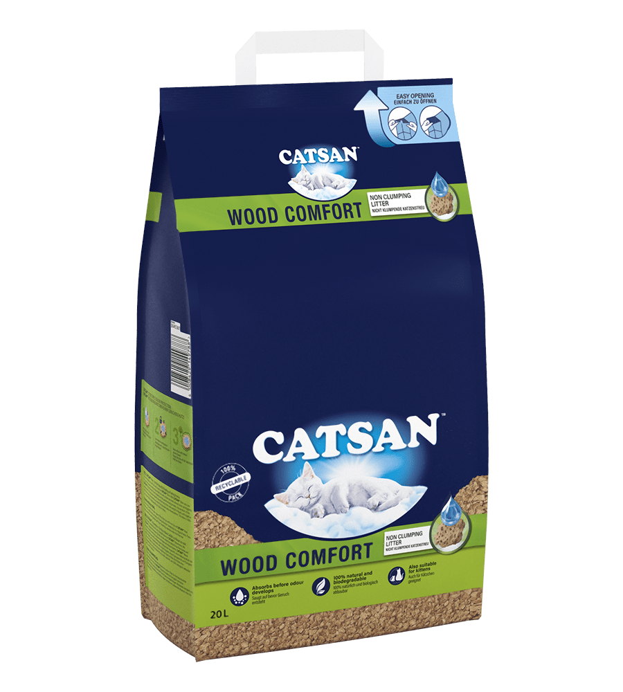 Catsan Wood Comfort Cat Litter 20ltr