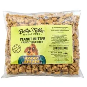Betty Miller Peanut Minis Wheat Free - Dog Treat 400g