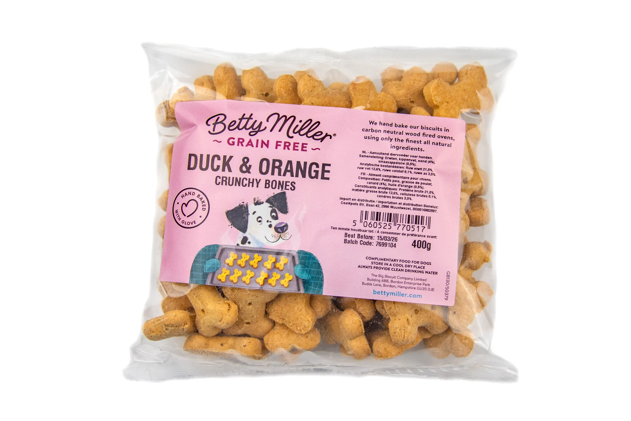 Betty Miller Grain Free Duck & Orange Crunchy Bones