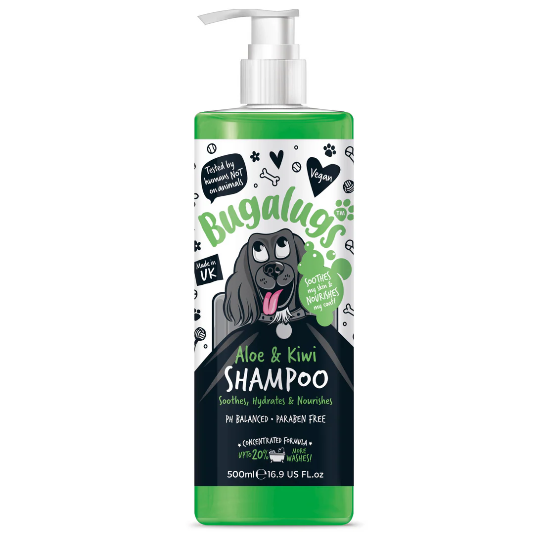 Bugalugs Aloe & Kiwi Shampoo, 500ml