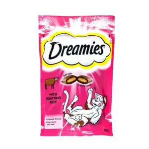 Dreamies Beef Adult Cat Treat - 60g