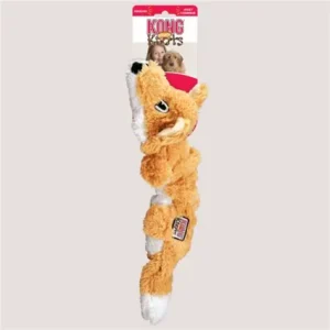 KONG Scrunch Knots Fox Dog Toy - Medium/Large