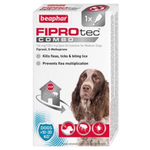 Beaphar FIPROtec COMBO Spot On for Medium Dogs, 1tmnt