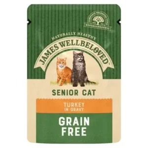 JWB Senior Cat, Turkey in Gravy Pouch 85g